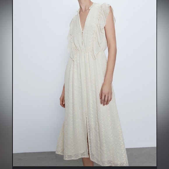 Zara Dresses & Skirts - Zara Embroidered Boho Dress